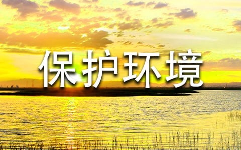 保護環(huán)境的句子