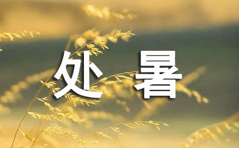 處暑的文案(精選195句)