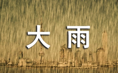 表示描寫(xiě)大雨的成語(yǔ)