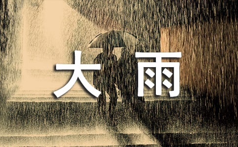 大雨小雨教案范文錦集5篇